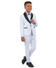 Boys Tuxedos in Color White Toddler Suit for Kids Set by Stacy Adams Designer