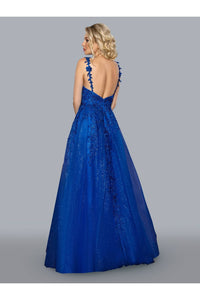 Prom Dresses Long Prom Formal Glitter Dress Royal