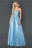 Stella Couture 21036 Strappy Back Embroidered Prom Dress - Dress
