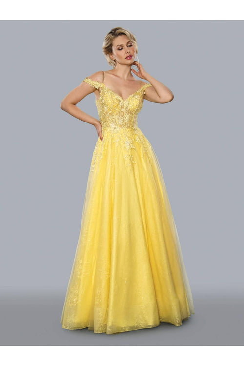 Stella Couture 21038 Off Shoulder Long Prom Dress
