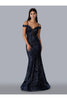 Stella Couture 21044 Long Off Shoulder Evening Dress