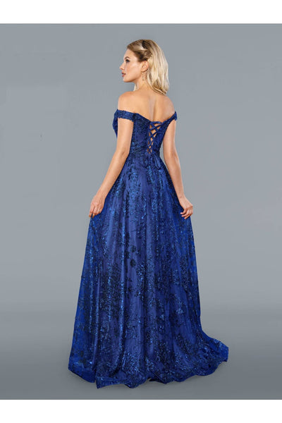 Prom Dresses Glitter Formal Long Prom Dress Royal