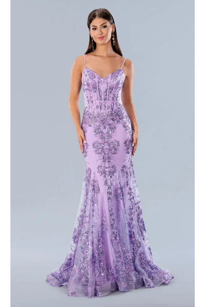 Prom Dresses Long Formal Glitter Prom Dress Lilac