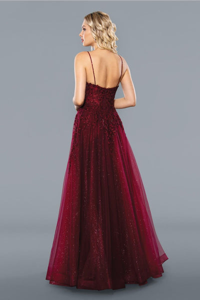 Stella Couture 22027 Spaghetti Strap Long Evening Gown - Prom Dresses