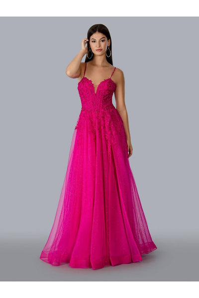 Stella Couture 22027 Spaghetti Strap Long Evening Gown