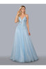 Stella Couture 22028 Long Spaghetti Strap Prom Dress