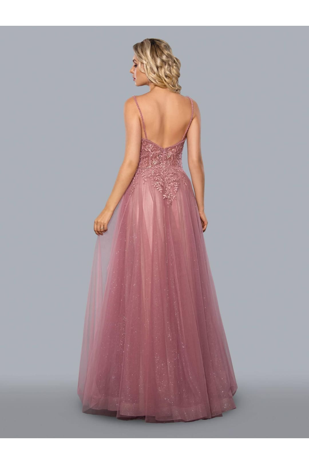 Stella Couture 22028 Long Spaghetti Strap Prom Dress
