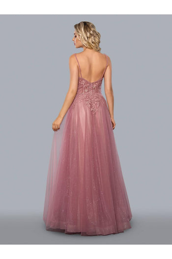 Stella Couture 22028 Long Spaghetti Strap Prom Dress