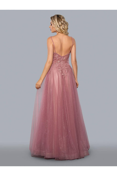 Stella Couture 22028 Long Spaghetti Strap Prom Dress