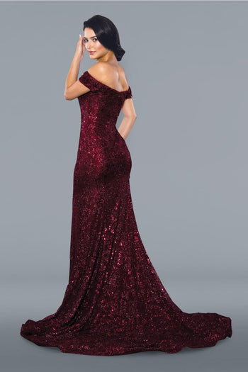 Stella Couture 22069 Long Sparkling Evening Gown - Prom Dresses