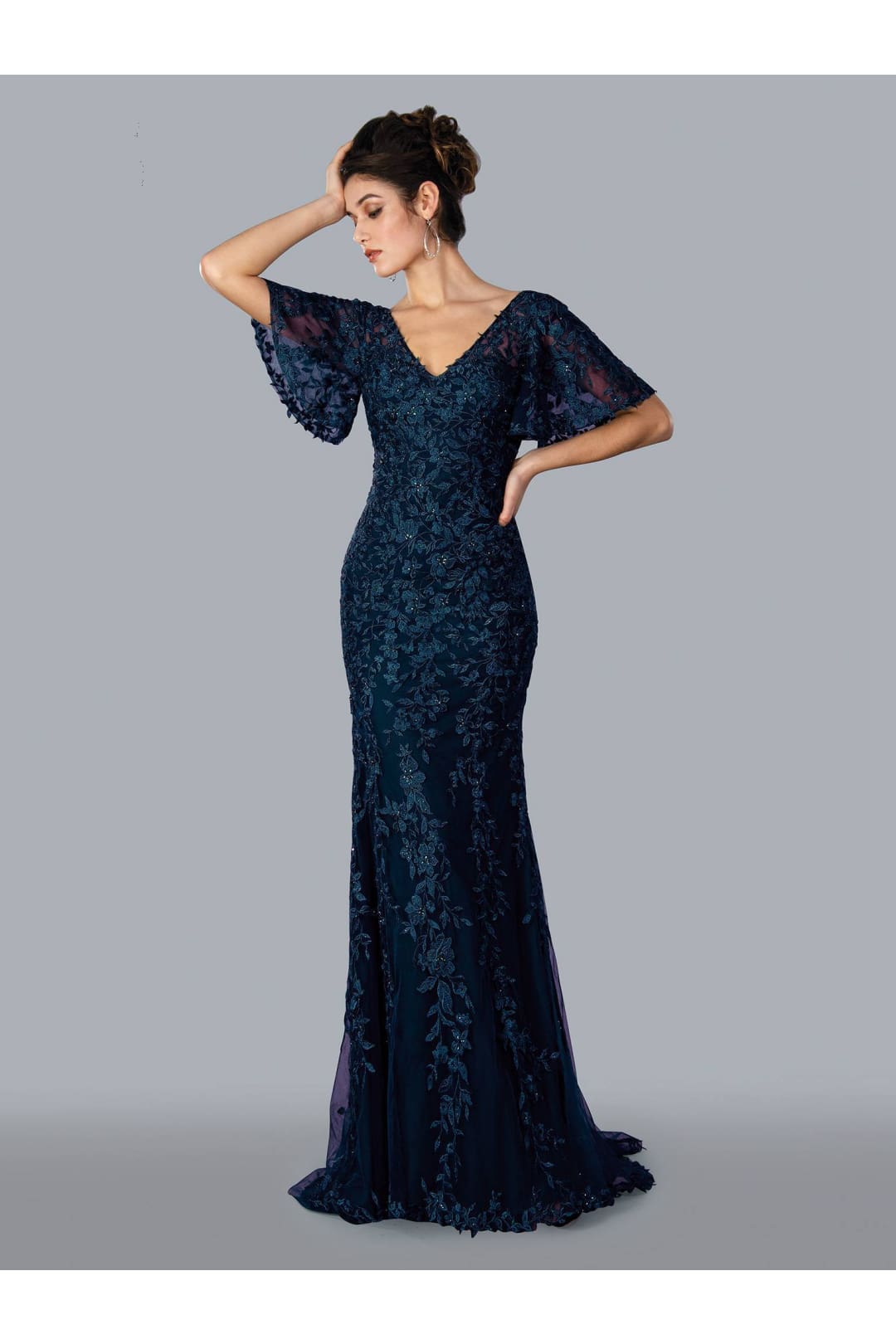 Stella Couture 22360 Formal Long Mother of the Bride Dress Navy
