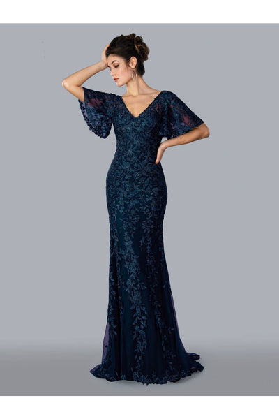 Stella Couture 22360 Formal Long Mother of the Bride Dress Navy