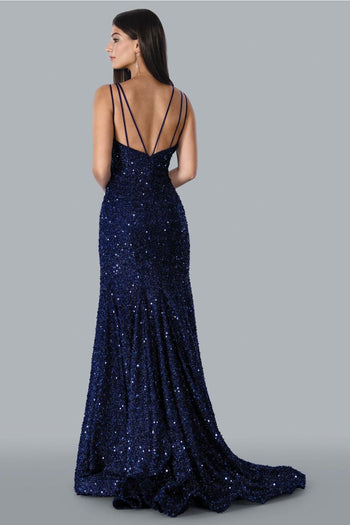 Stella Couture 23118 Long Sparkling Evening Dress - Mother of the Bride Dresses