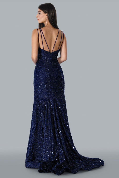 Stella Couture 23118 Long Sparkling Evening Dress - Mother of the Bride Dresses