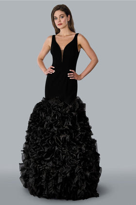 Stella Couture 23120 Sleeveless Long Prom Dress