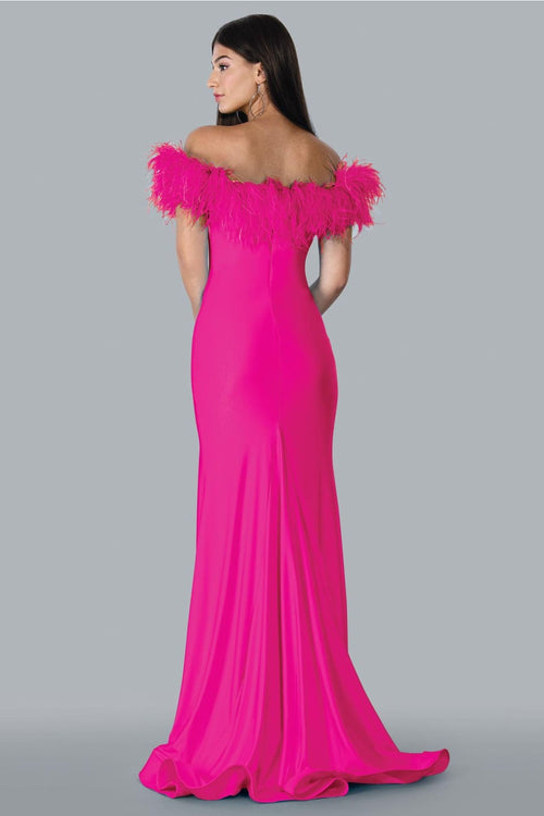Stella Couture 23127 Off Shoulder Long Evening Gown