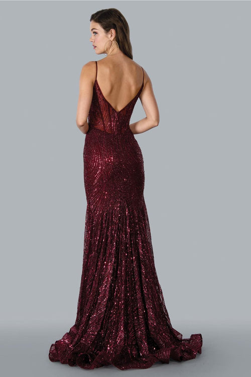 Stella Couture 23177 Long Sparkling Evening Gown