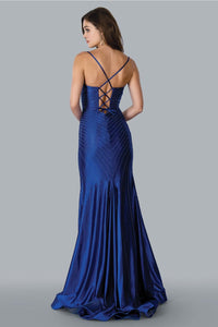 Stella Couture 23185 Long Spaghetti Strap Prom Dress - Prom Dresses