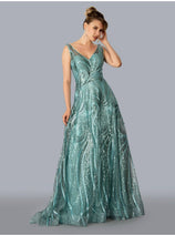 Stella Couture 23315 Long A-line Sleeveless Evening Gown