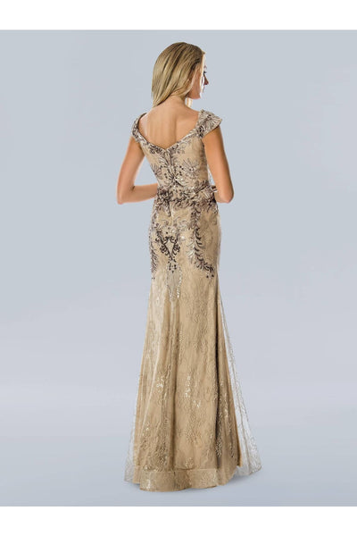 Formal Dresses Long Formal Sequin Prom Dress Taupe