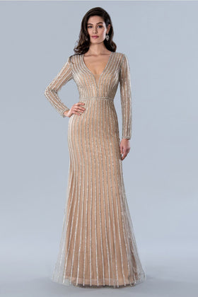 Stella Couture 23360 Long Sleeve Formal Mother of the Bride Dress