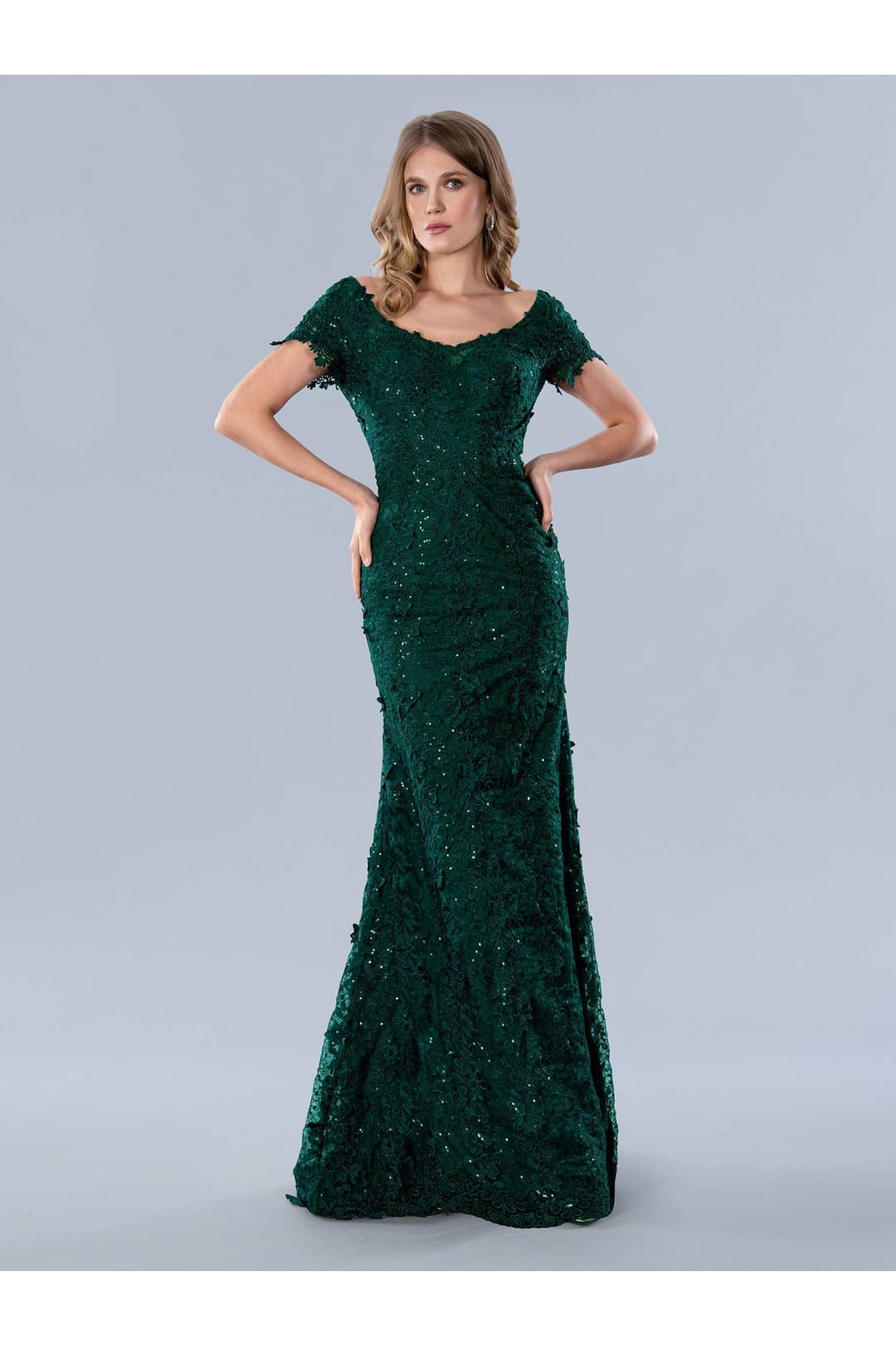 Mother of the Bride Dresses Long Mother of the Bride Beaded Formal Dress Green