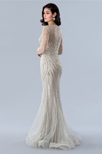 Stella Couture 23369 Long Sleeve Formal Sequin Prom Dress - Formal Dresses