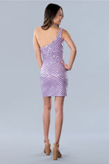 Stella Couture 23722 Short Sequin Homecoming Cocktail Fitted Dress - Cocktail Dresses