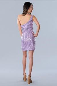 Stella Couture 23722 Short Sequin Homecoming Cocktail Fitted Dress - Cocktail Dresses