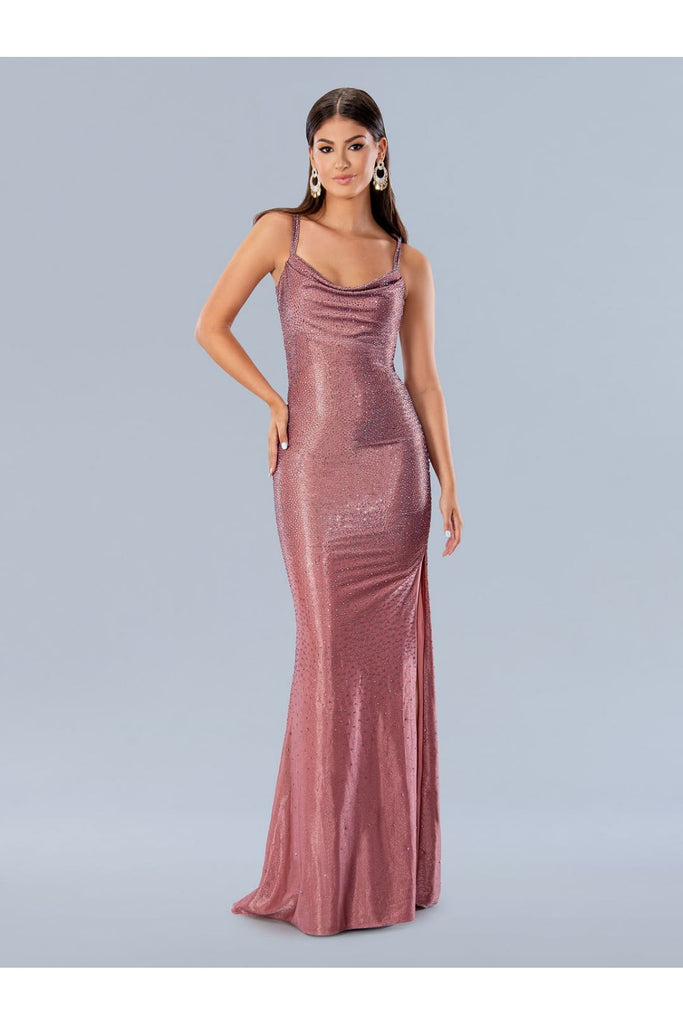 Prom Dresses Prom Beaded Long Formal Gown Rose