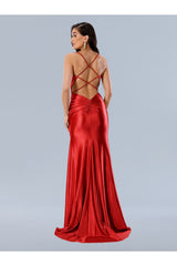 Prom Dresses Prom Pleated Long Formal Dress Red