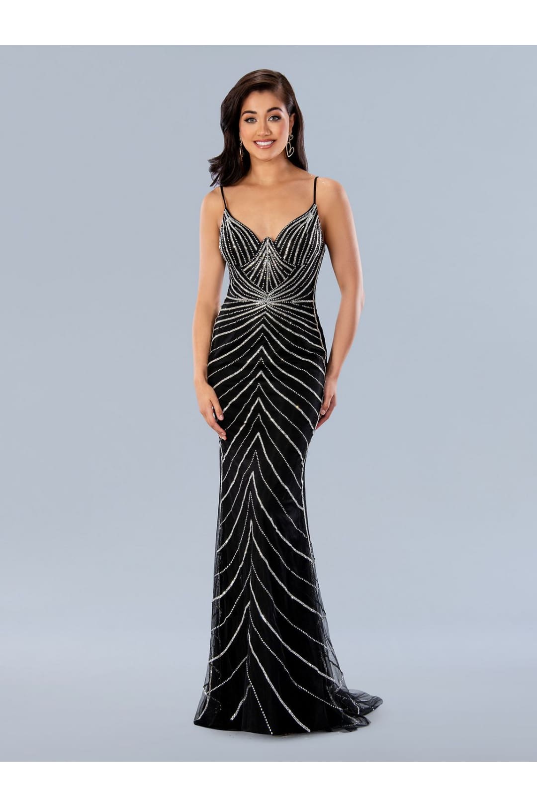 Formal Dresses Beaded Formal Long Prom Dress Black