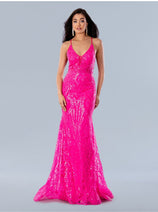 Stella Couture 24115 Sequin Formal Long Prom Dress