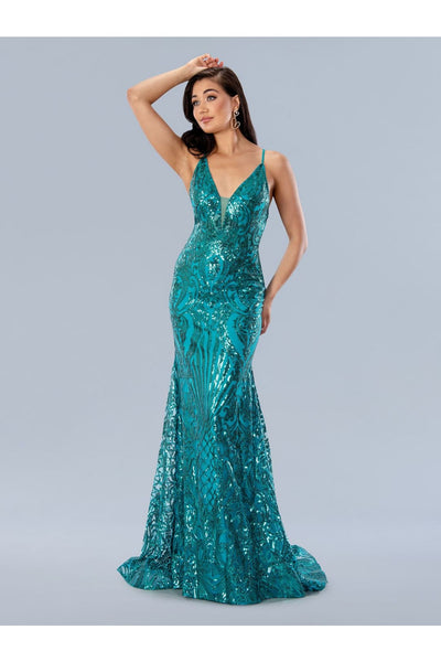 Prom Dresses Sequin Formal Long Prom Dress Green