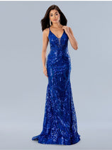 Stella Couture 24115 Sequin Formal Long Prom Dress