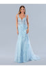 Prom Dresses Beaded Formal Long Prom Dress Blue