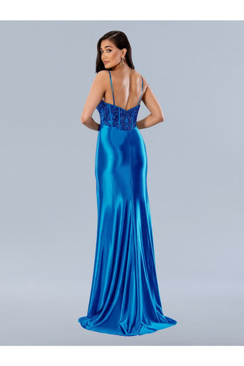 Prom Dresses Long Prom Fitted Formal Dress Royal