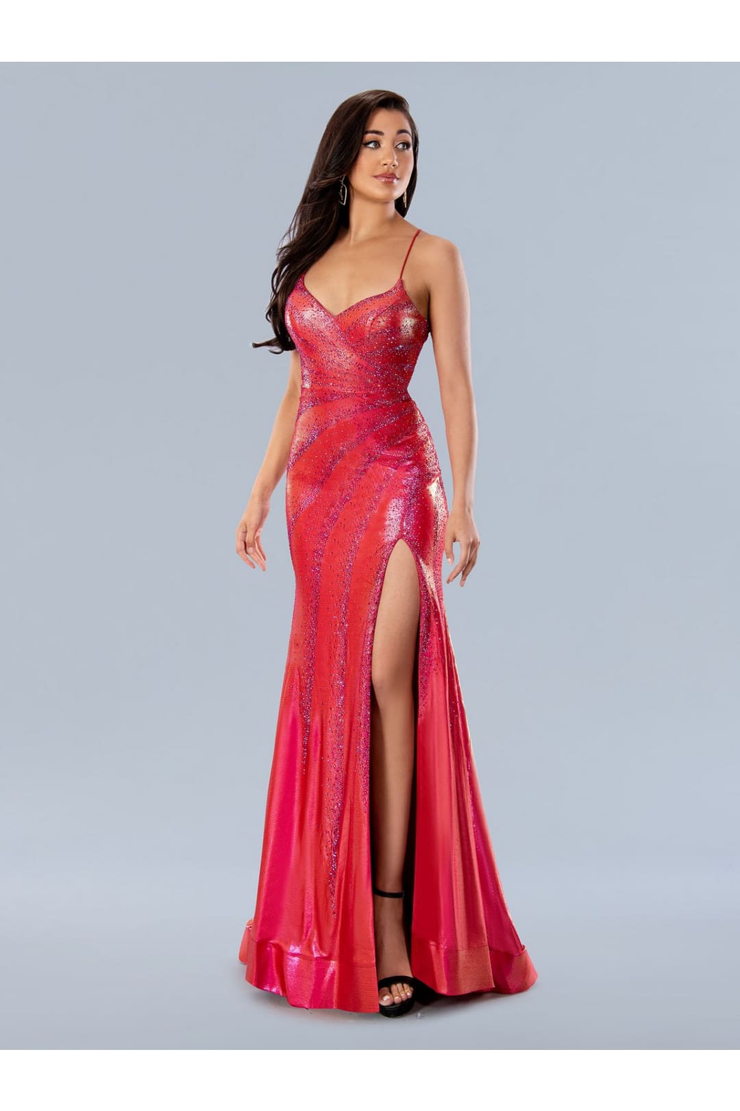 Prom Dresses Fitted Formal Long Prom Dress Red