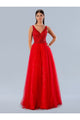 Prom Dresses Sequin Formal Long Prom Dress Red