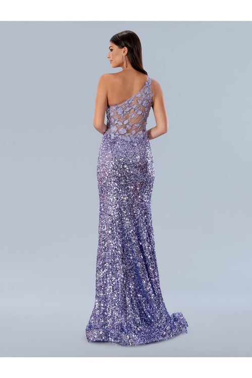Stella Couture 24155 Sequin Prom Long Floral Formal Dress - Prom Dresses