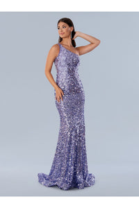 Prom Dresses Sequin Prom Long Floral Formal Dress Lilac