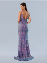 Stella Couture 24160 Fitted Prom Long Sequin Formal Dress