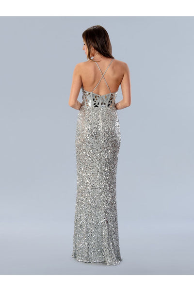 Stella Couture 24161 Sequin Formal Long Mirror Beaded Prom Dress - Prom Dresses