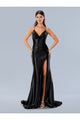 Prom Dresses Fitted Prom Long Formal Dress Black