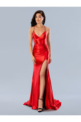 Prom Dresses Fitted Prom Long Formal Dress Red