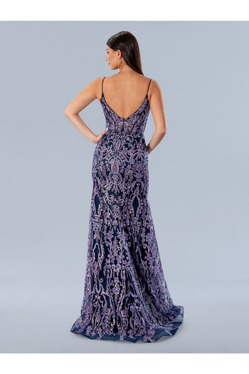 Stella Couture 24168 Prom Long Glitter Formal Dress - Prom Dresses