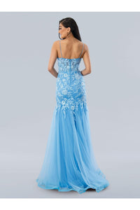 Stella Couture 24175 Long Formal Prom Glitter Dress - Prom Dresses