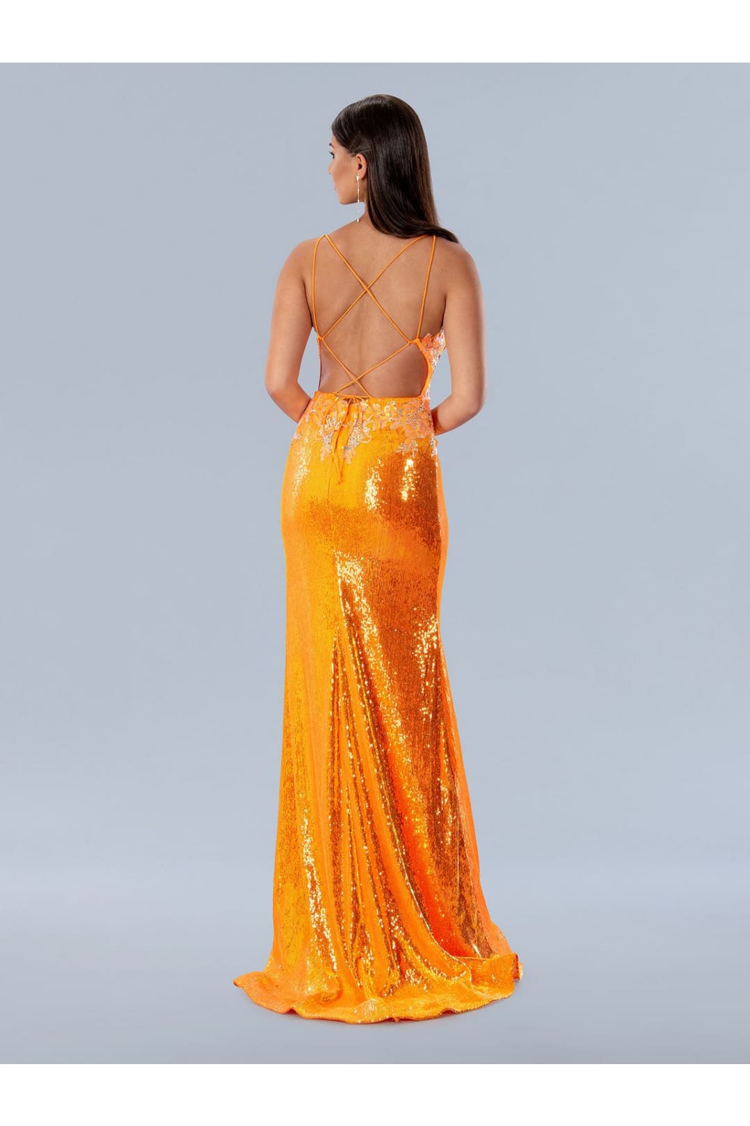 Stella Couture 24176 Long Formal Applique Prom Sequin Dress - Prom Dresses