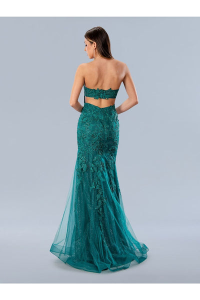 Stella Couture 24183 Long Formal Beaded Prom Glitter Dress - Prom Dresses