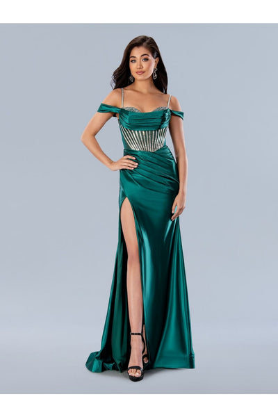 Prom Dresses Long Formal Prom Beaded Dress Green